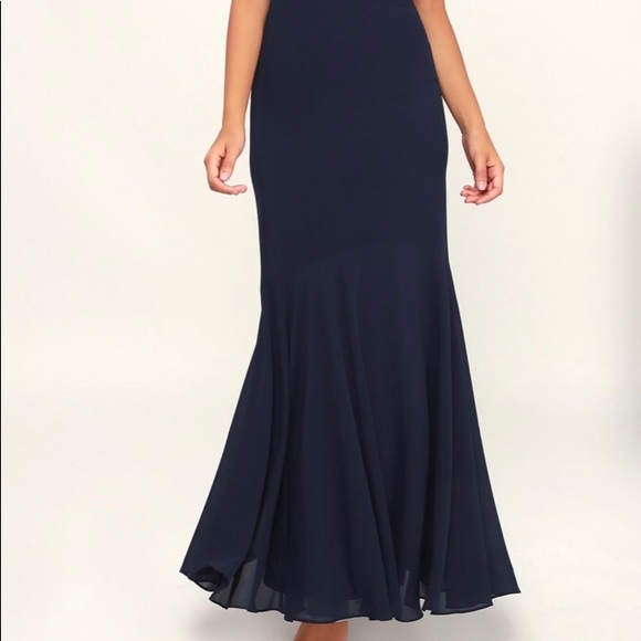 Lulus Navy Blue Maxi Dress - Picture 4 of 8